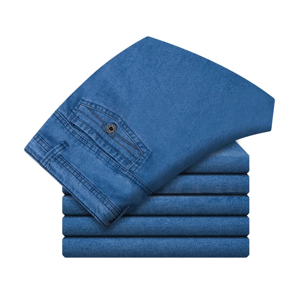 👖Men's High-Waisted Straight Jeans