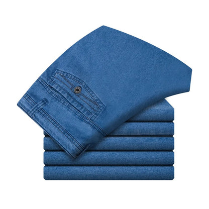 👖Men's High-Waisted Straight Jeans