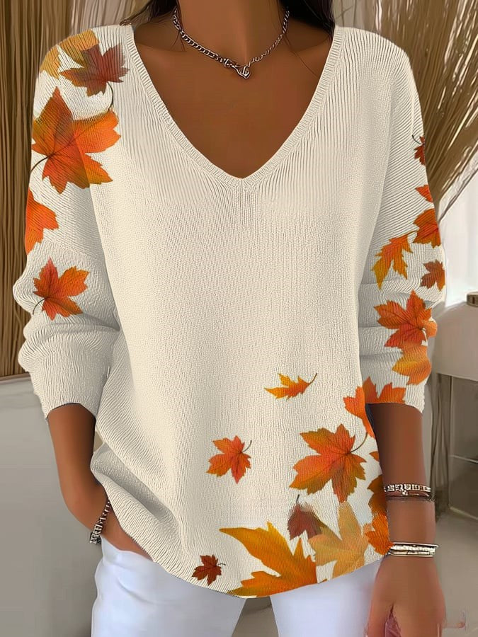 CELESTE | V-Neck Autumn Sweater