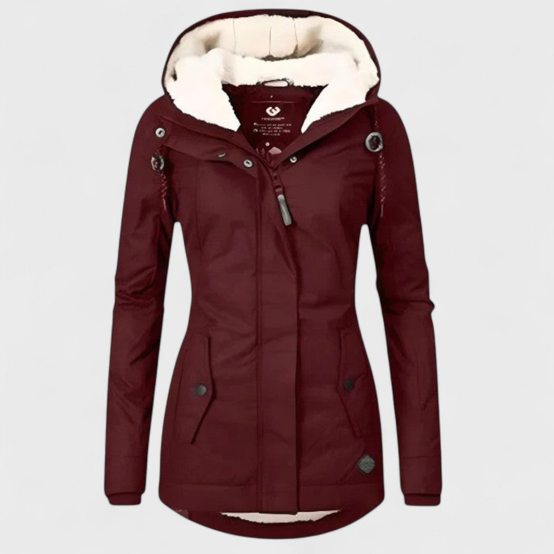 Women's Warm and Waterproof Jacket with Hood