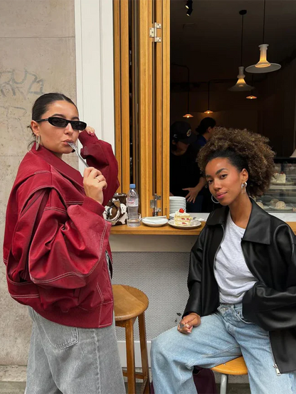 Maria Oversized Contrast Jacket