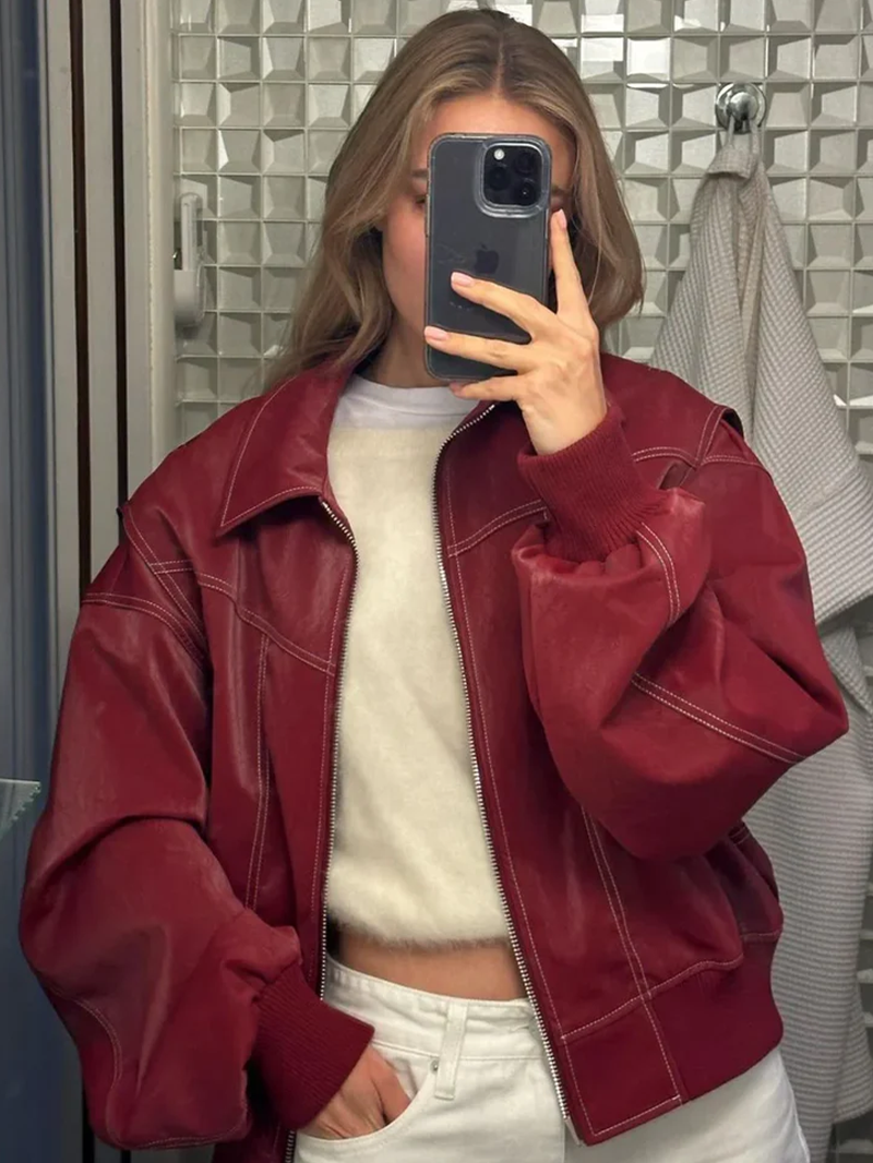 Maria Oversized Contrast Jacket