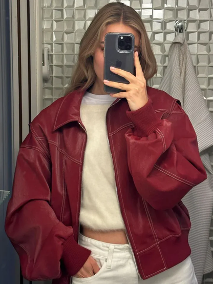 Maria Oversized Contrast Jacket