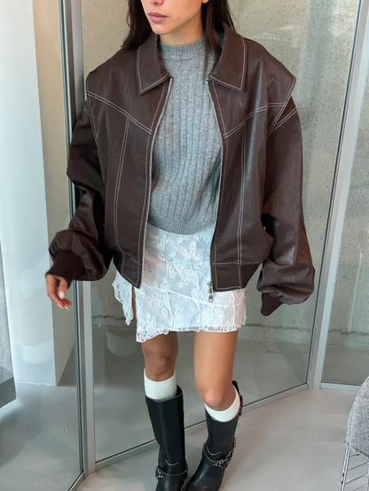 Maria Oversized Contrast Jacket