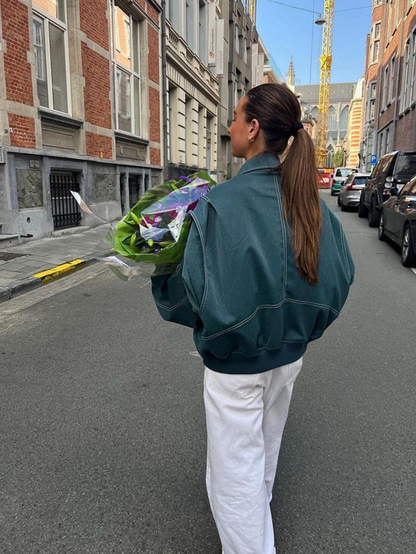 Maria Oversized Contrast Jacket