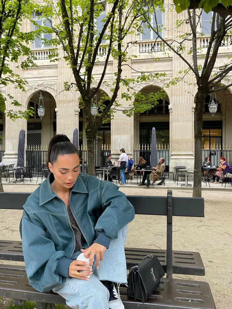 Maria Oversized Contrast Jacket