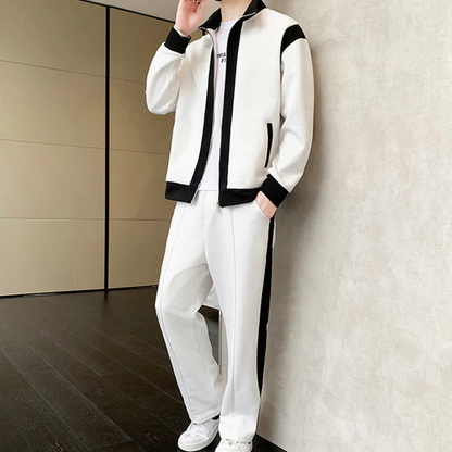 Casual 2 Piece Contrast Sport Jogging Tracksuits Set (50% off)🔥Free UK Shipping