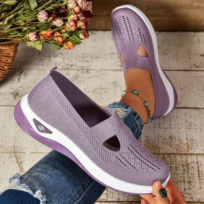 Women's Breathable, Everyday, Slip-On, Orthopedic Walking Sneakers