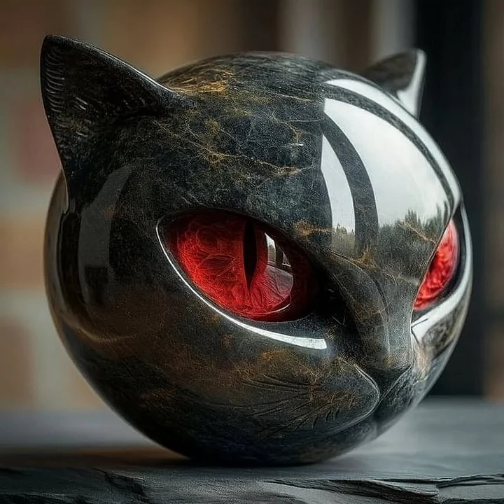 ONYX | Handcrafted Black Cat Sculpture