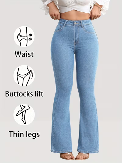 CurveLift | High-Waist Stretch Flare Jeans
