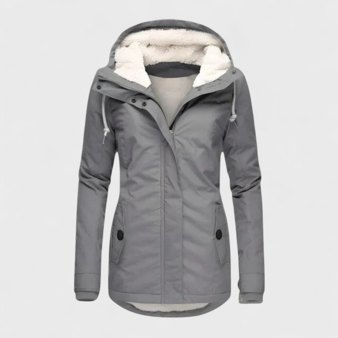 Women's Warm and Waterproof Jacket with Hood