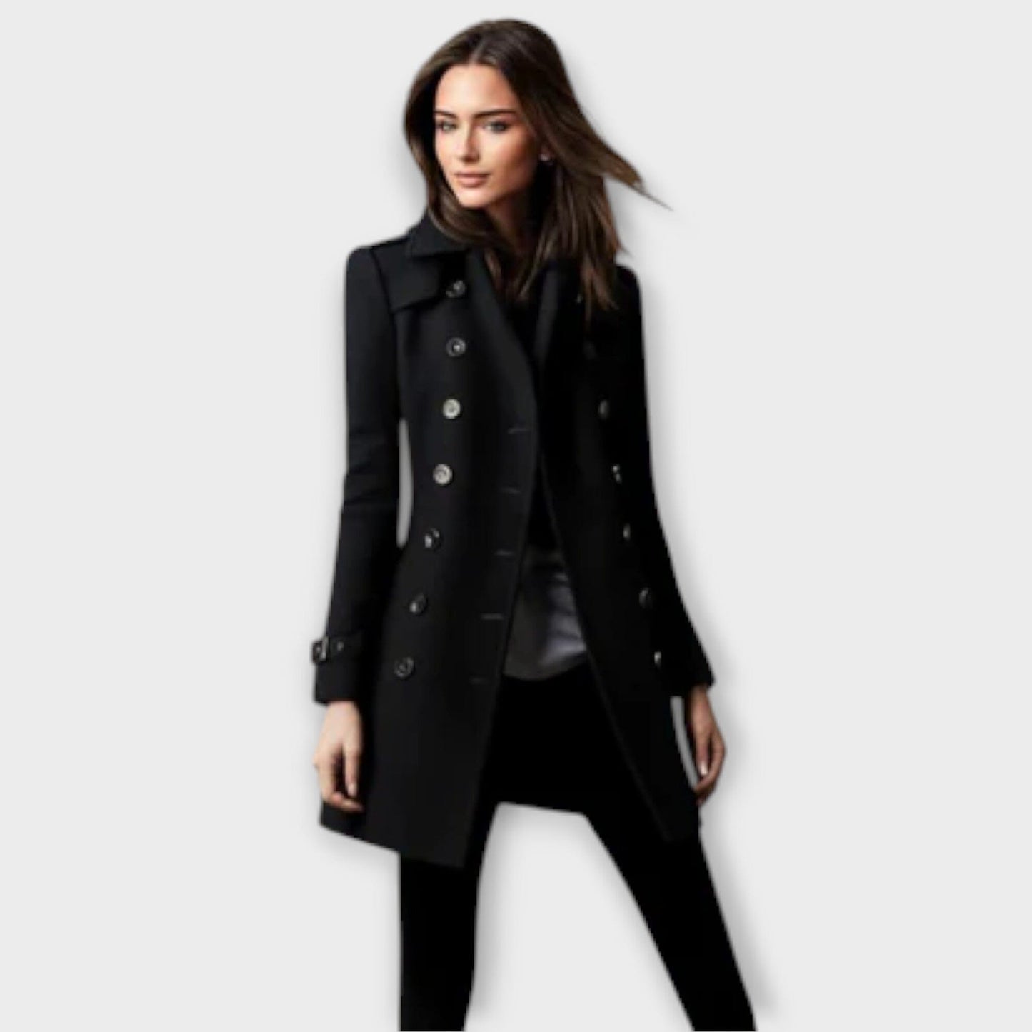 Juliette | Double-Breasted Trench Coat for Effortless Elegance