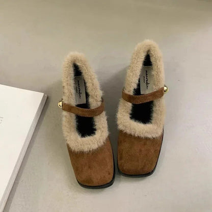 LunaWarm™ Furry Mary Jane Comfort Shoes