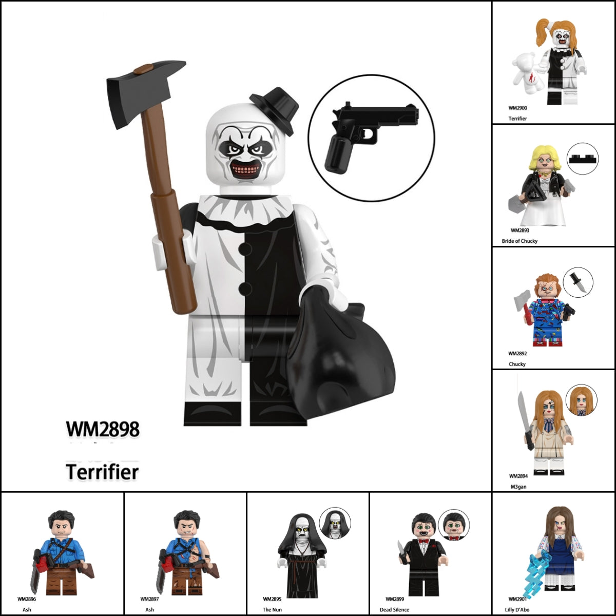 2025 New Horror Movie Figure Building Blocks