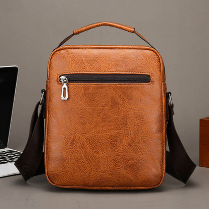🔥Trendy PU Leather Men's Crossbody Bag with Wallet