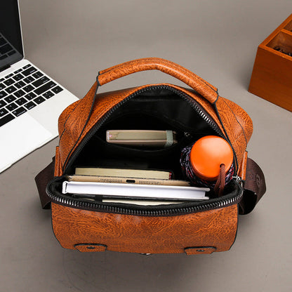 🔥Trendy PU Leather Men's Crossbody Bag with Wallet