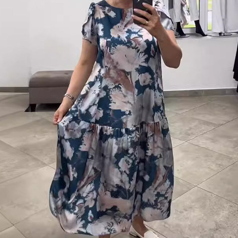 🌸Plus Size Spring and Summer Fashion Floral Long Dress