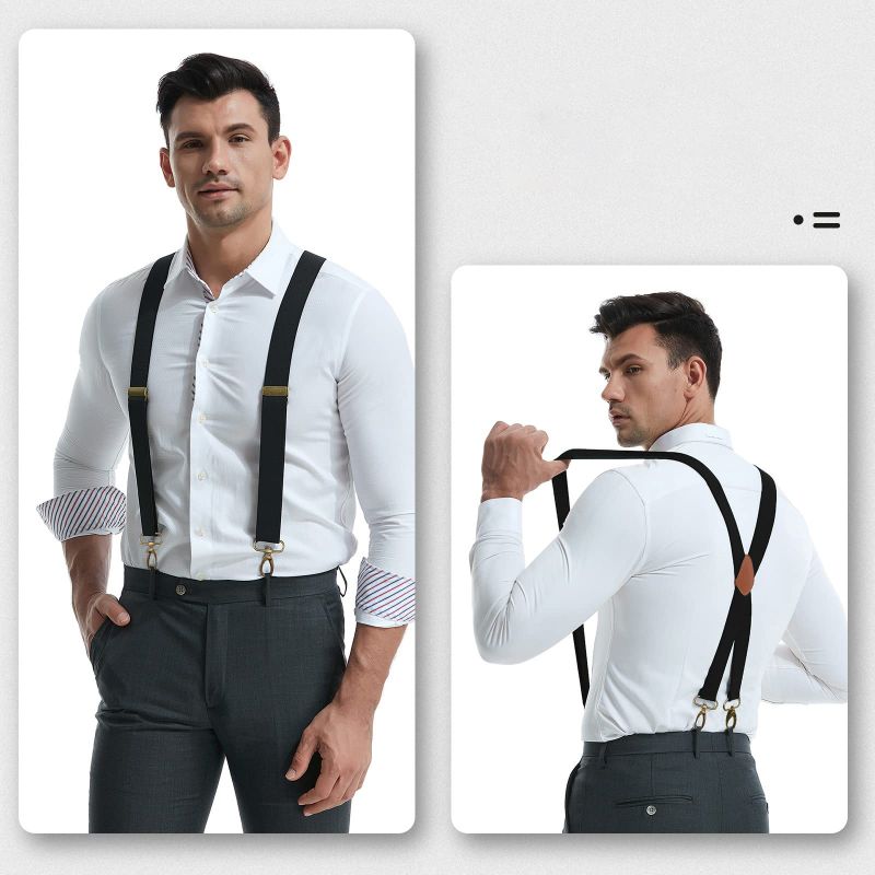 Universal, Highly Elastic X-Shaped Suspenders