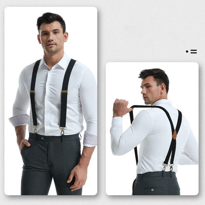 Universal, Highly Elastic X-Shaped Suspenders