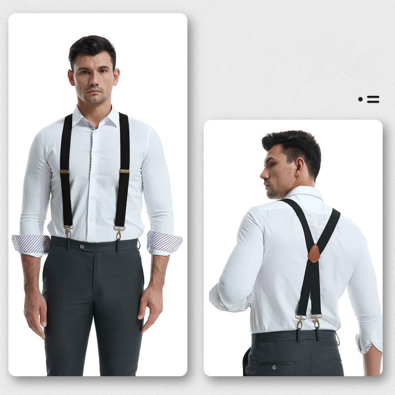 Universal, Highly Elastic X-Shaped Suspenders