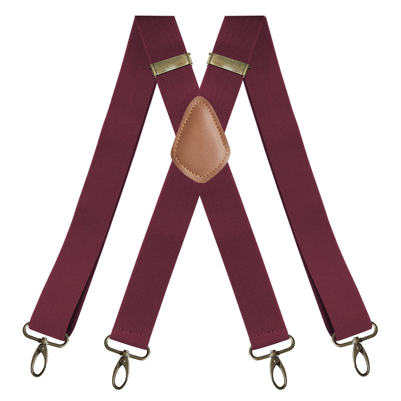 Universal, Highly Elastic X-Shaped Suspenders