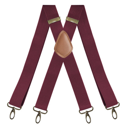 Universal, Highly Elastic X-Shaped Suspenders