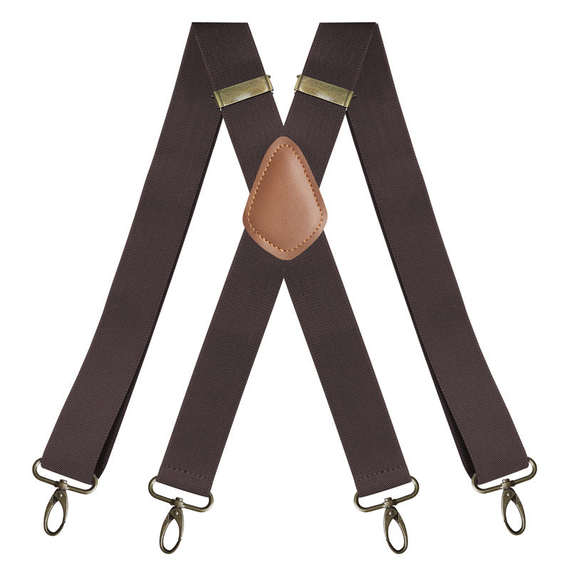 Universal, Highly Elastic X-Shaped Suspenders