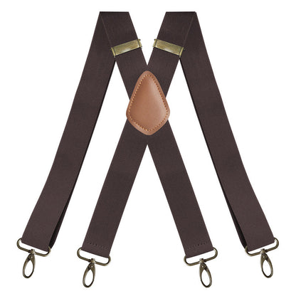 Universal, Highly Elastic X-Shaped Suspenders