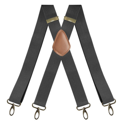 Universal, Highly Elastic X-Shaped Suspenders