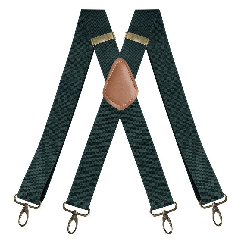 Universal, Highly Elastic X-Shaped Suspenders