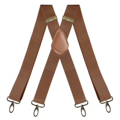 Universal, Highly Elastic X-Shaped Suspenders