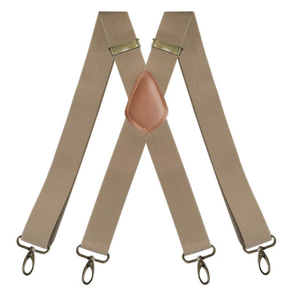 Universal, Highly Elastic X-Shaped Suspenders