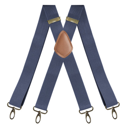 Universal, Highly Elastic X-Shaped Suspenders