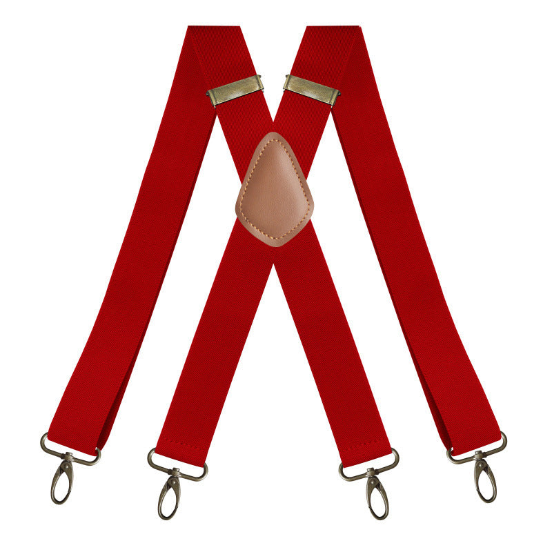Universal, Highly Elastic X-Shaped Suspenders
