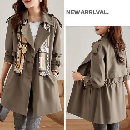Big Sale💥Women's Slimming Lapel Mid-Length Trench Coat