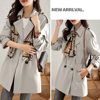 Big Sale💥Women's Slimming Lapel Mid-Length Trench Coat