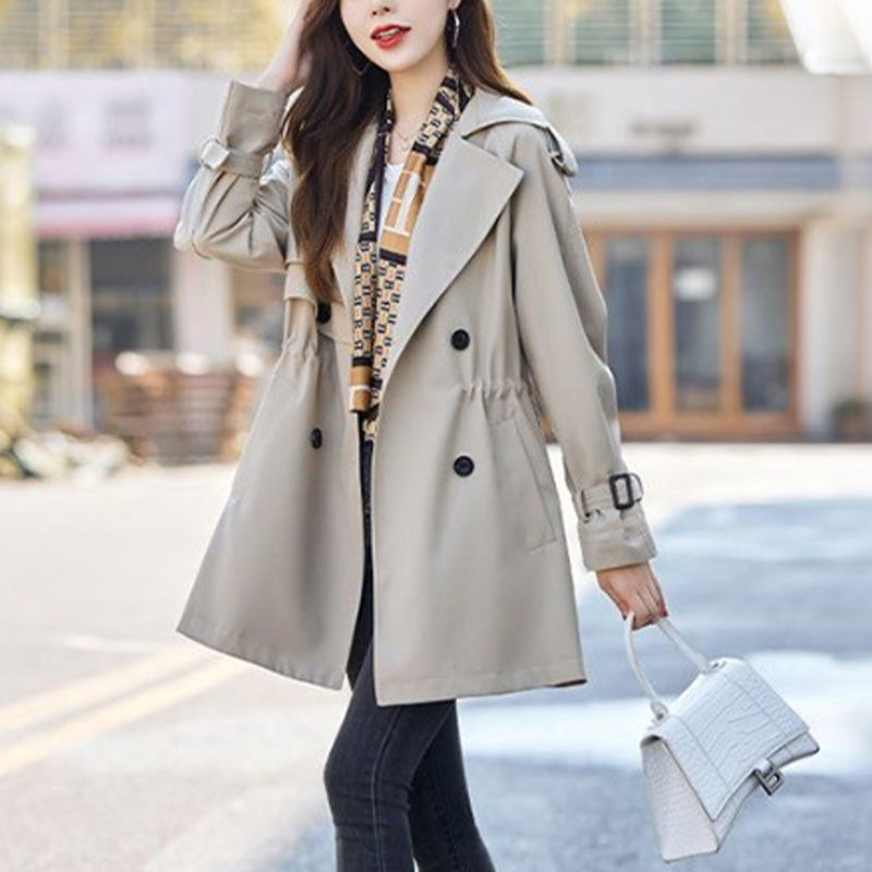 Big Sale💥Women's Slimming Lapel Mid-Length Trench Coat