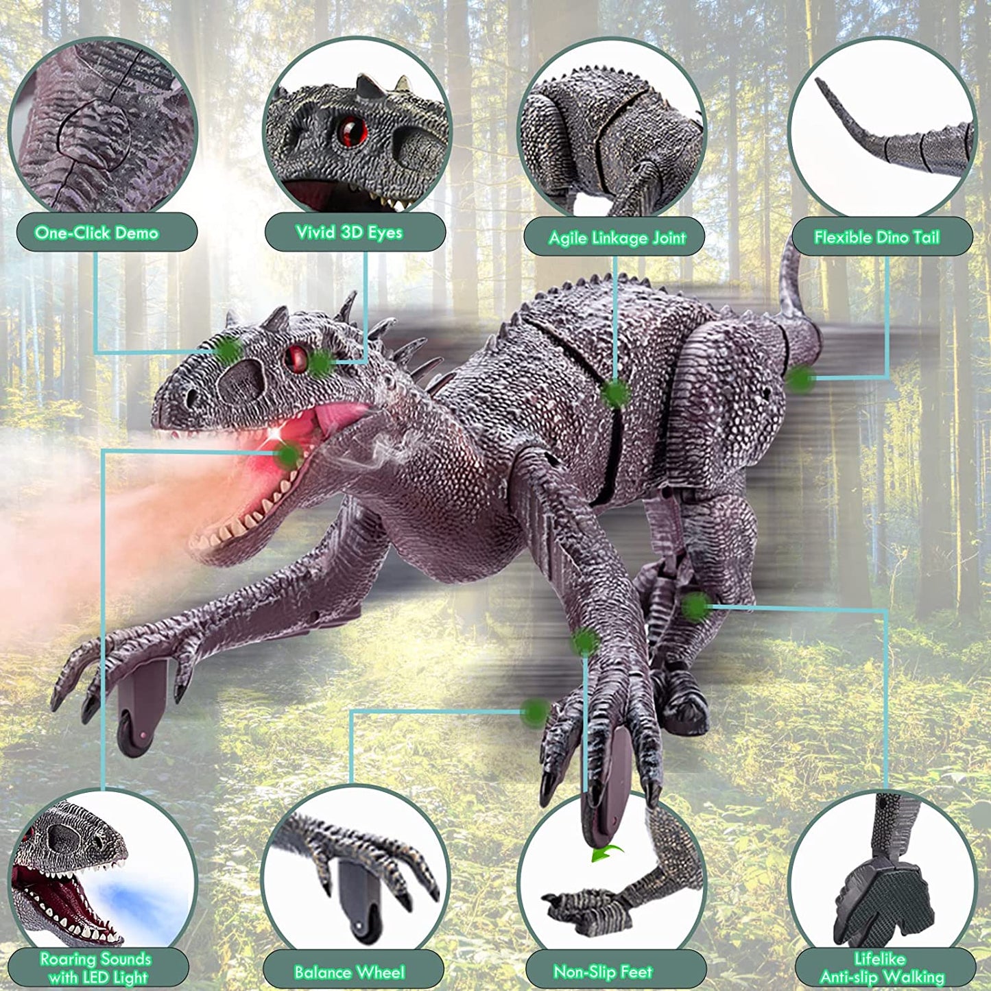 Best Gifts for Kids in 2025💝Realistic Remote Control Dinosaur (Free Shipping)