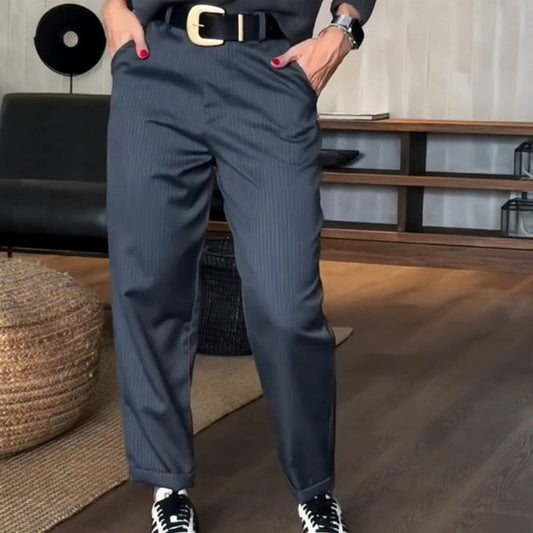 MATHILDA | STRIPED SUIT PANTS