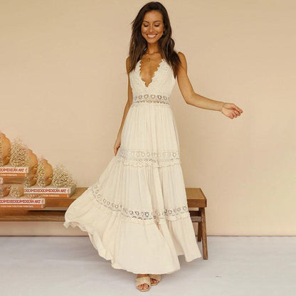 Serena | Chic Lace V-Neck Dress