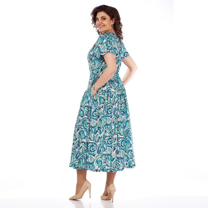 【S-4XL】🏖️Summer Colorful Chiffon Dress