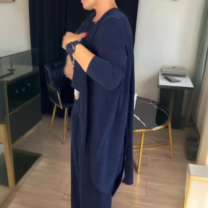 Stylish 3-piece Set w/ Long Cardigan, Top & Pants🔥FREE SHIPPING