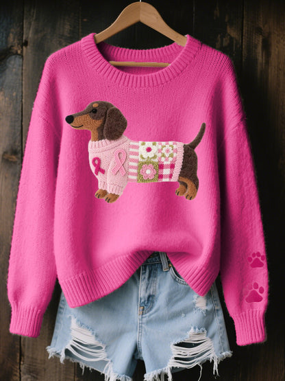 Amira™ – Cozy Patchwork Sweater