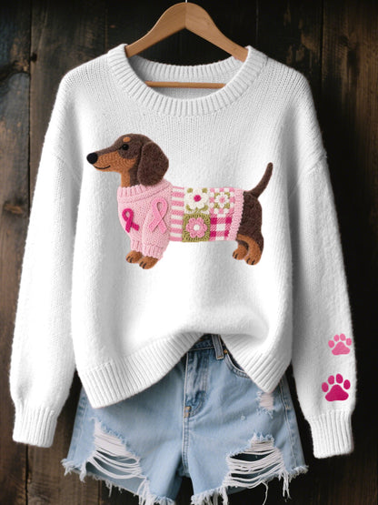Amira™ – Cozy Patchwork Sweater